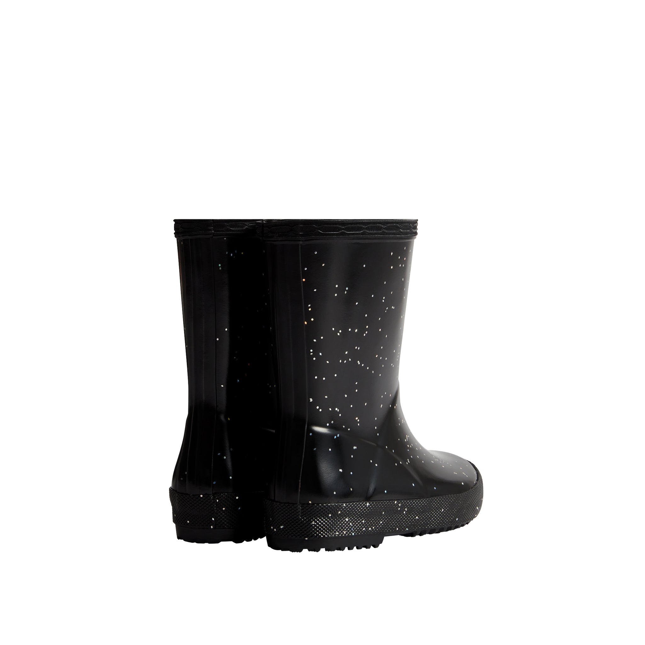 Hunter Kids First Giant Glitter Boot Black HFRK0038252BLK