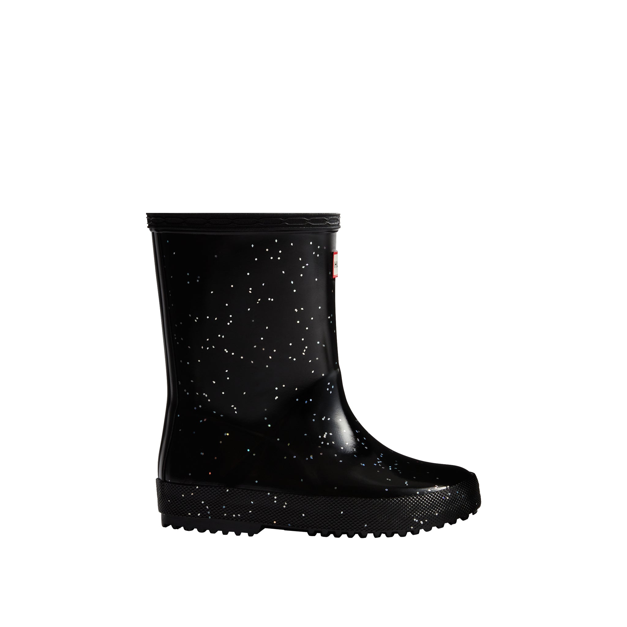 Hunter Kids First Giant Glitter Boot Black HFRK0038252BLK