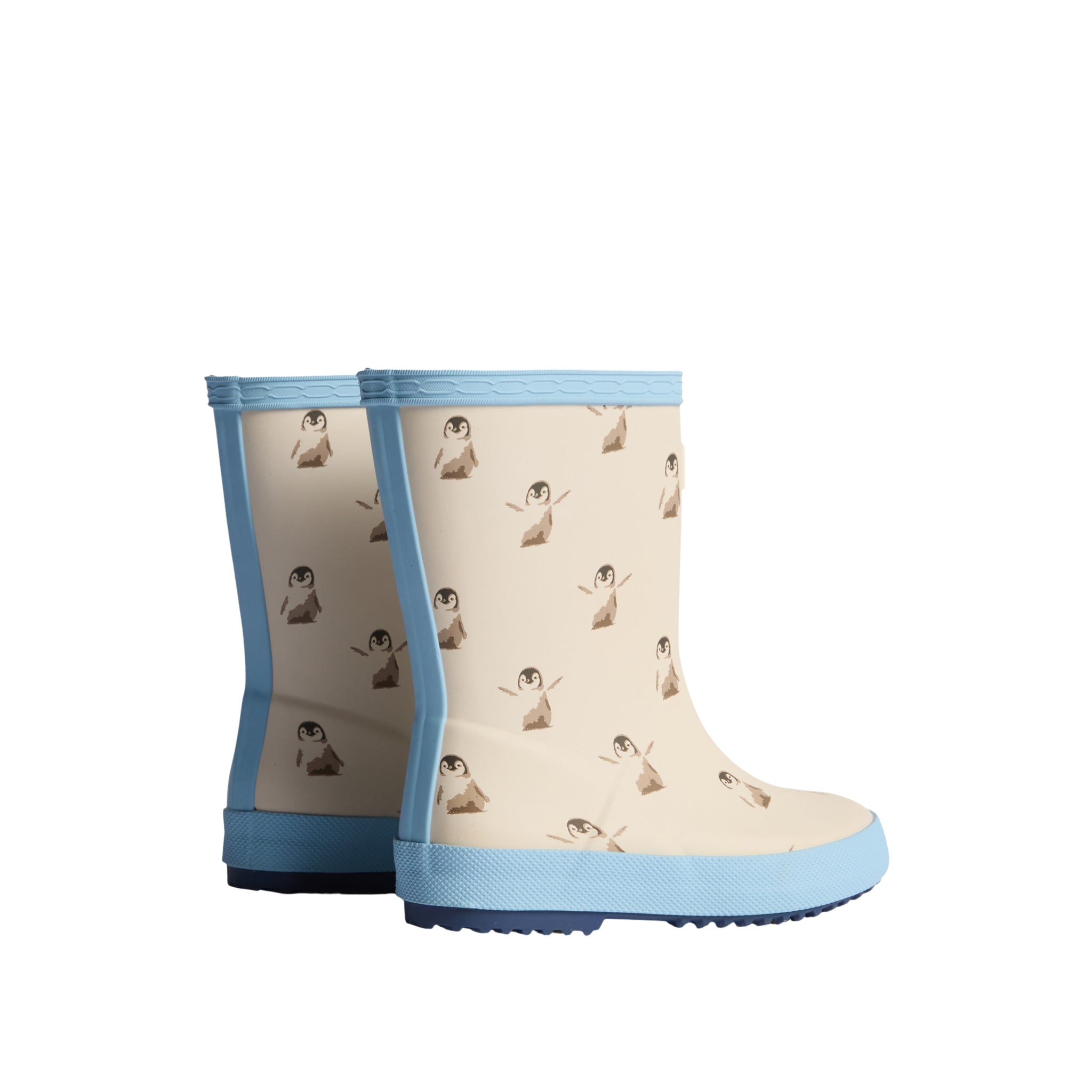 Hunter Kids First Penguin Print Boot Sand HFRK0042252EG