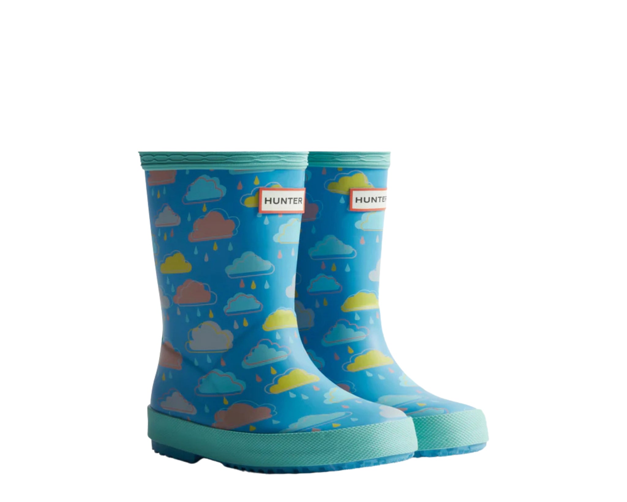 Hunter Kids First Rain Cloud Print Boot Rain Cloud HFRK0040252RC