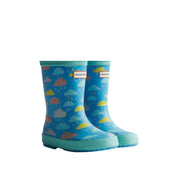 Hunter Kids First Rain Cloud Print Boot Rain Cloud HFRK0040252RC
