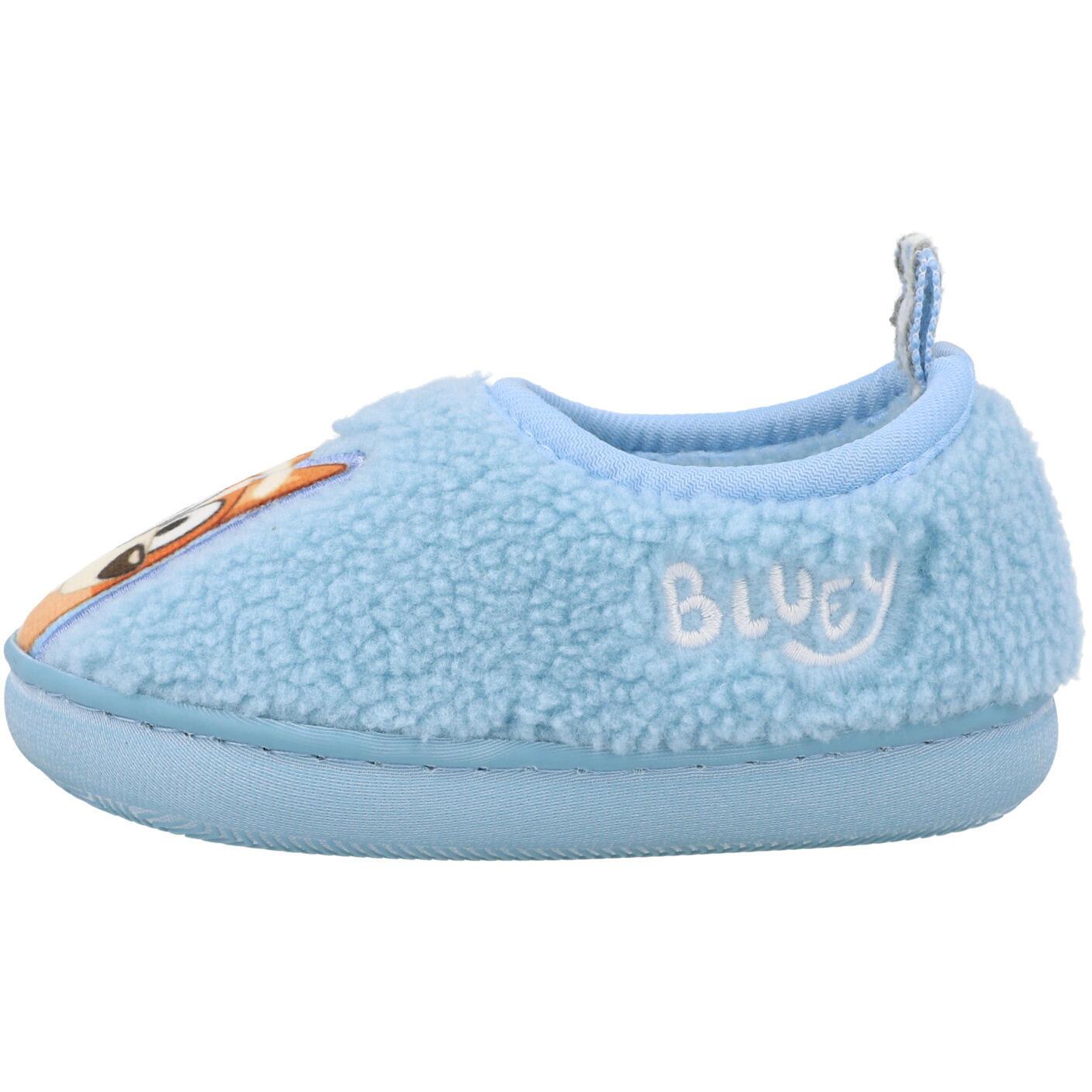Bluey Blue Borg Slippers Blue GSS30336
