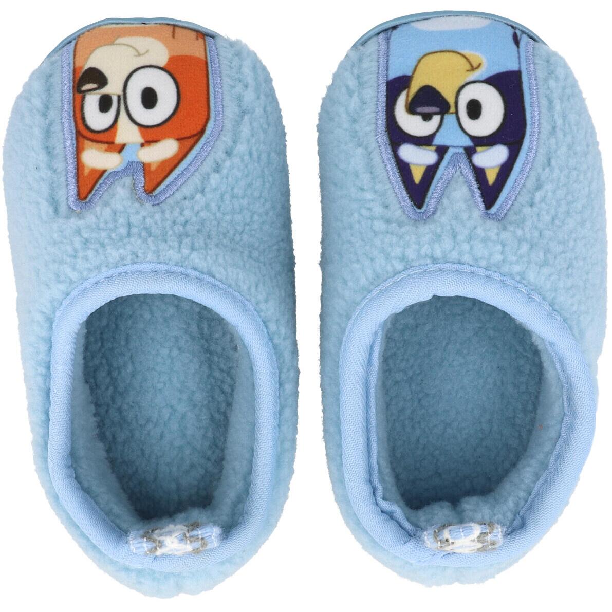 Bluey Blue Borg Slippers Blue GSS30336