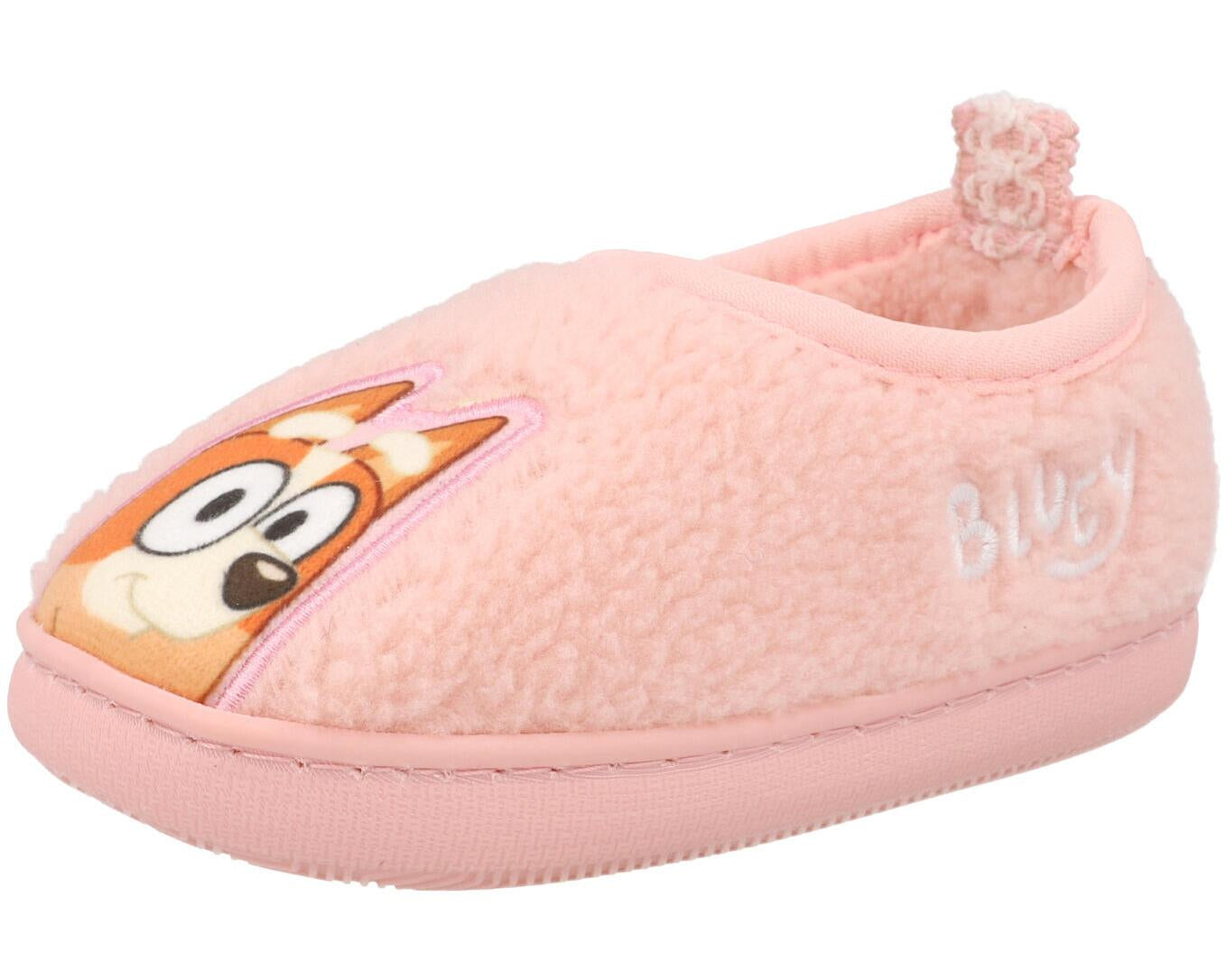 Bluey Pink Borg Slippers Pink GSS30337