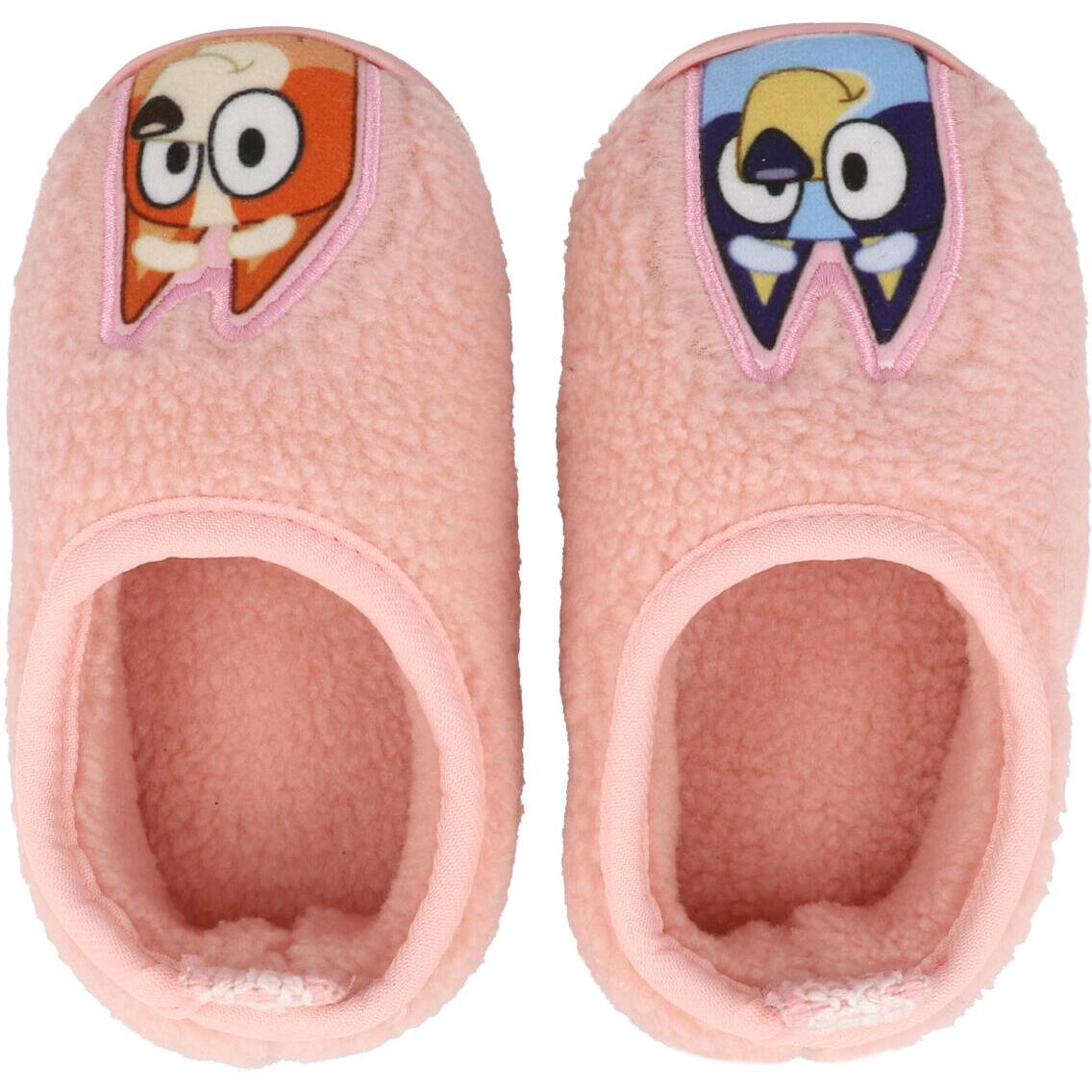 Bluey Pink Borg Slippers Pink GSS30337