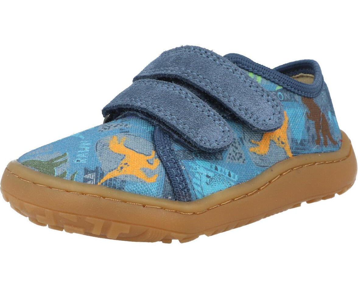 Froddo Barefoot Canvas Denim Dinosaur G170044015