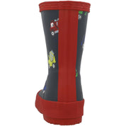 Hunter Kids First Construction Print Boot Hunter Navy/Military Red HFRK0003261NI