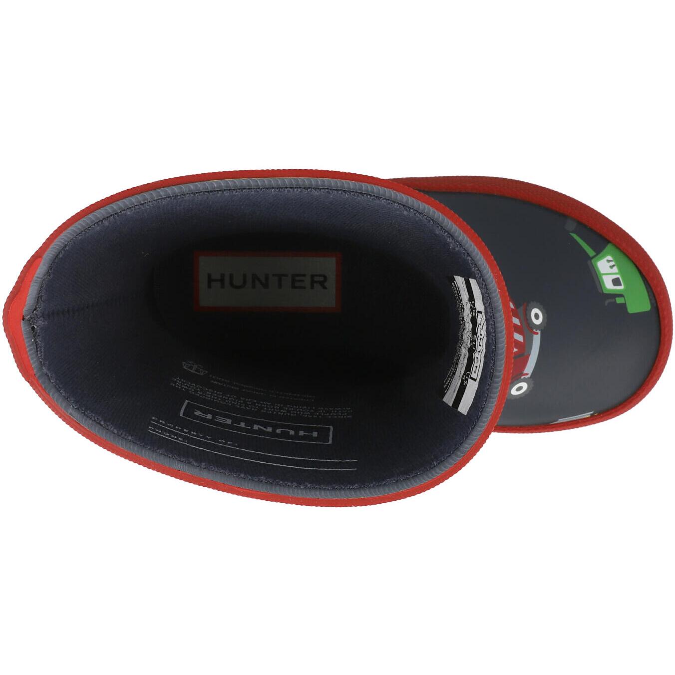 Hunter Kids First Construction Print Boot Hunter Navy/Military Red HFRK0003261NI