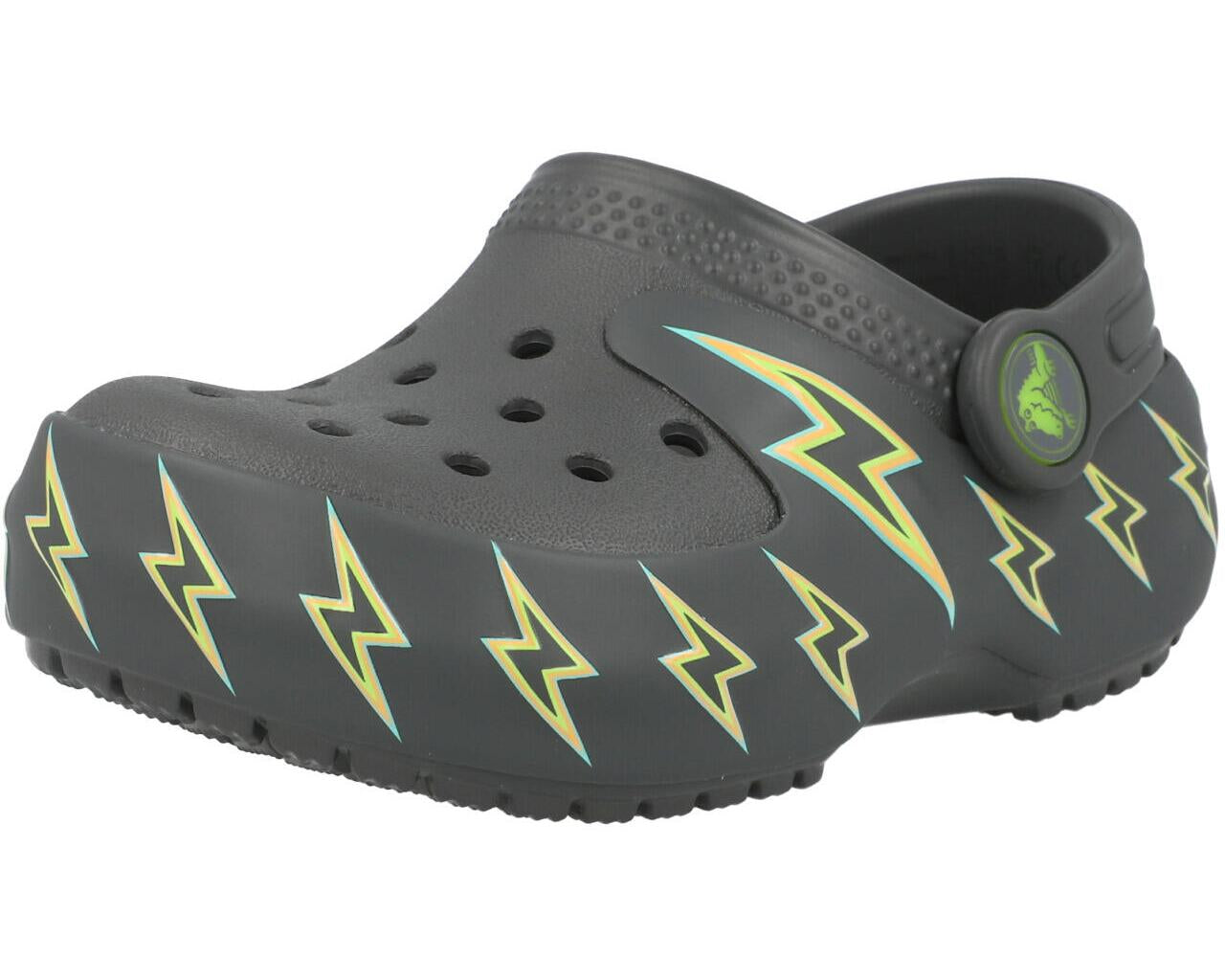 Crocs Kids Classic Bolt Lights Clog T Carbon 2131860YK