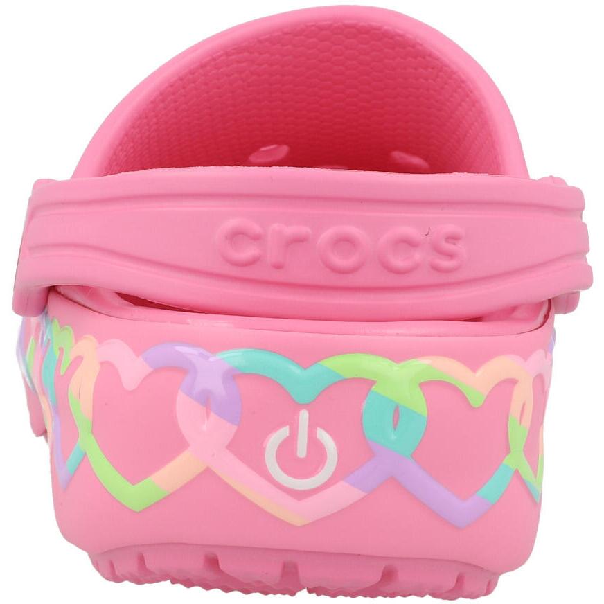 Crocs Kids Classic Heart Lights Clog K Pink Lemonade 213183669