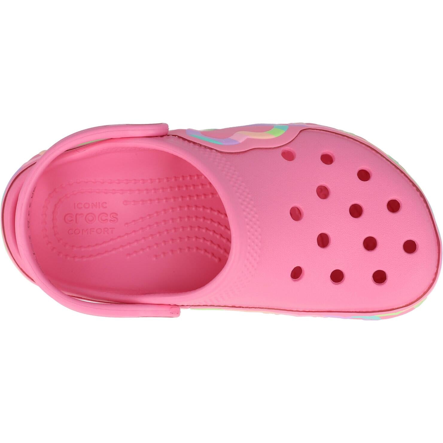 Crocs Kids Classic Heart Lights Clog K Pink Lemonade 213183669