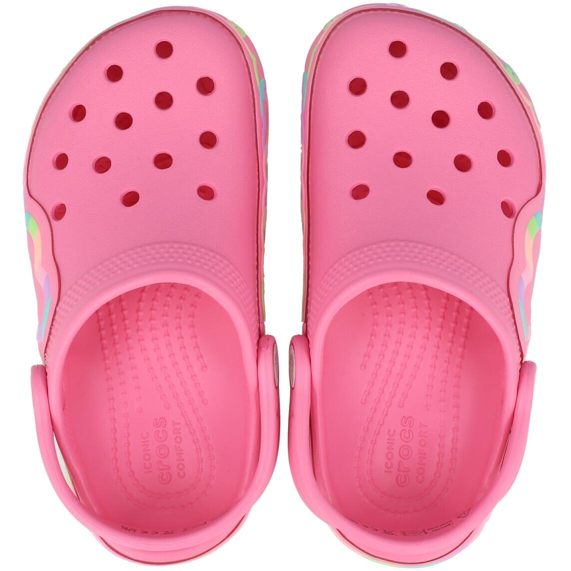 Crocs Kids Classic Heart Lights Clog K Pink Lemonade 213183669